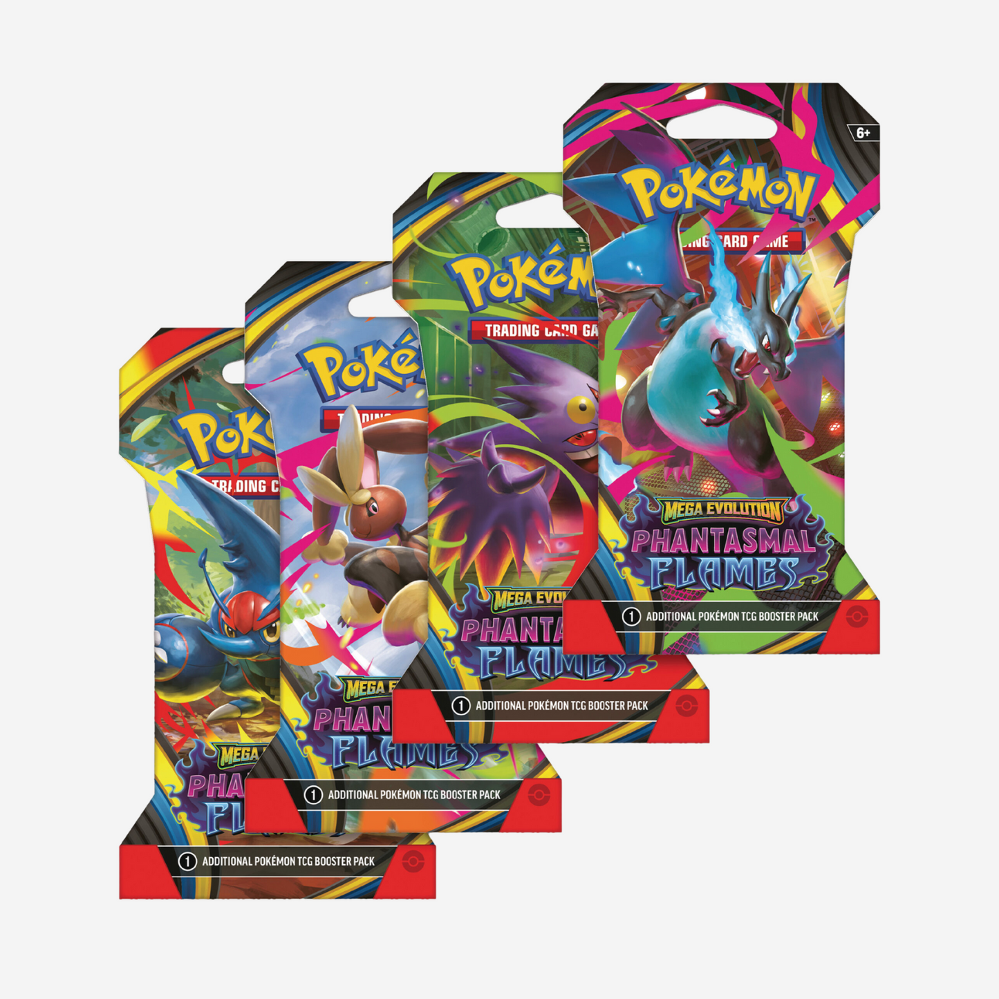 Pokemon TCG: Mega Evolution-Phantasmal Flames 1-Pack Sleeved (PREVENTA)
