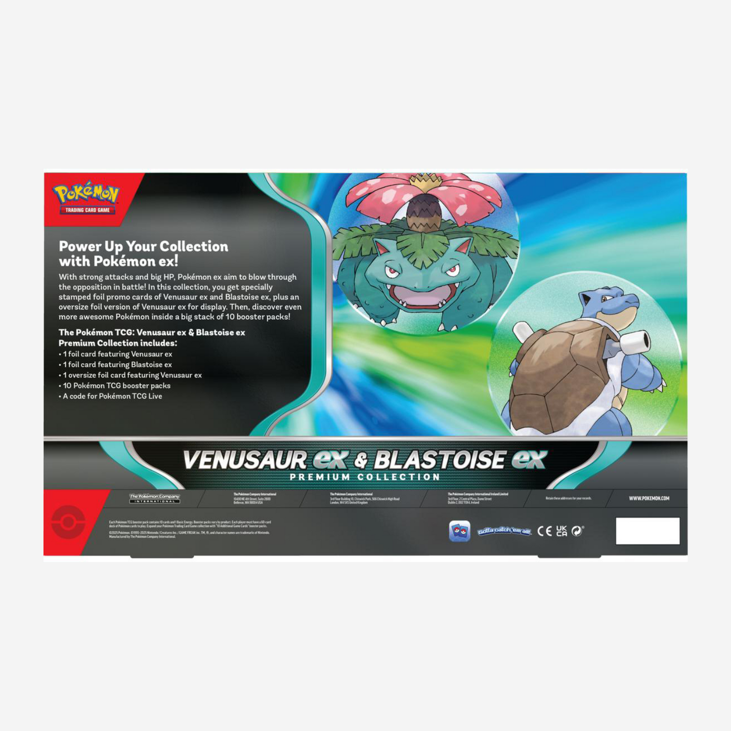 Pokemon TCG: Scarlet & Violet - Venusaur ex & Blastoise ex Premum Collection
