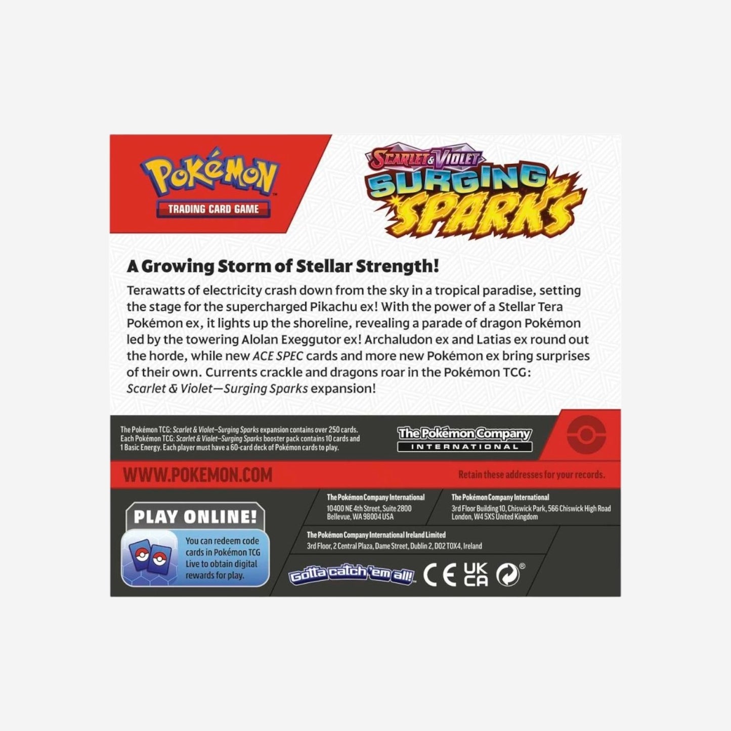 Pokemon TCG: Scarlet & Violet-Surging Sparks Booster Display