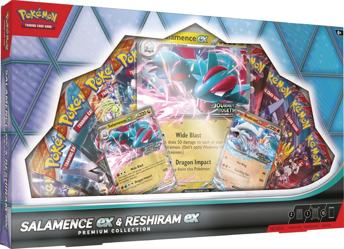 ¡Nuevas Premium Collections para octubre! Salamence ex y Reshiram ex llegan al TCG de Pokemon