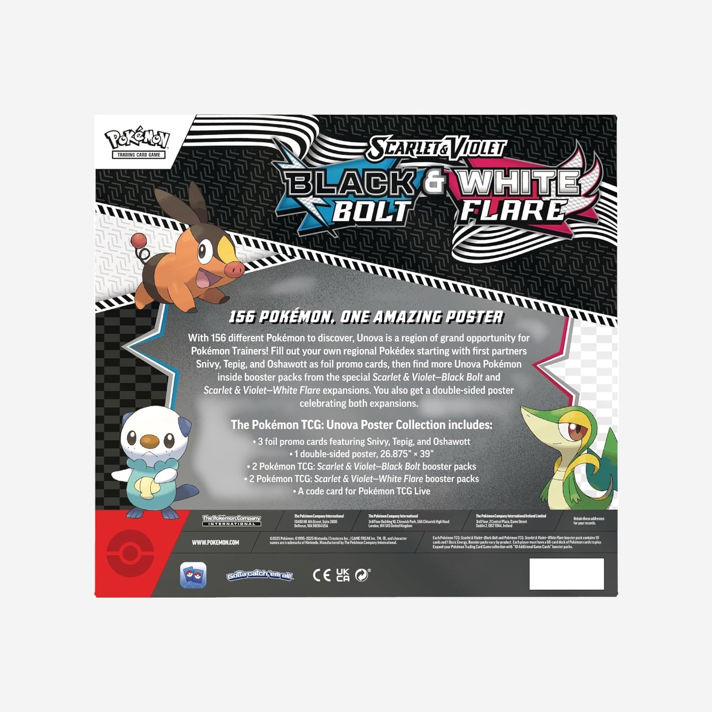 Pokemon TCG: Scarlet & Violet-Black & White Poster Collection