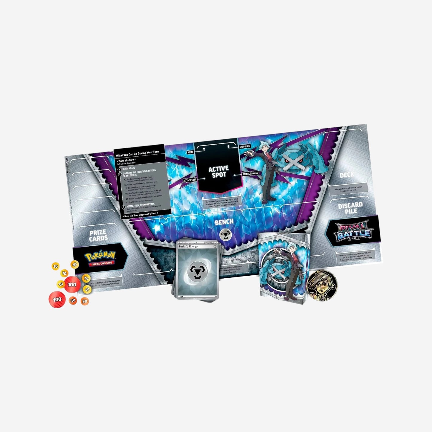 Pokemon TCG: Scarlet & Violet-Destined Rival Steven Rival Deck